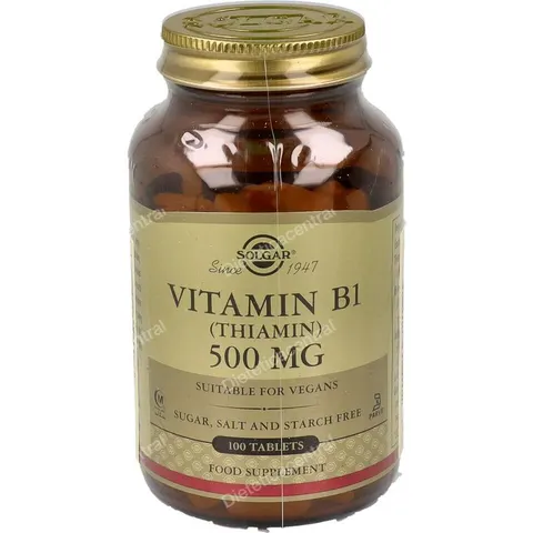Solgar Vitamina B1 500mg 100 Comprimidos – imagen 3
