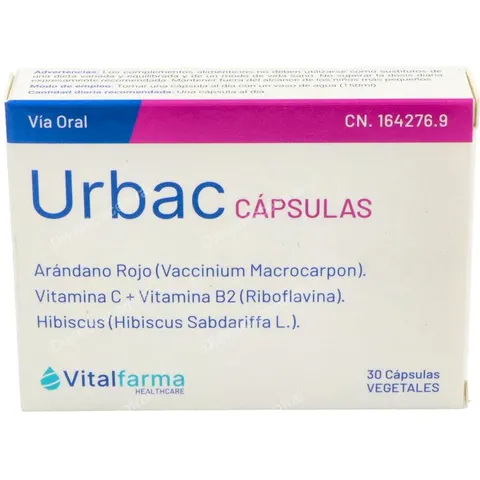 Vitalfarma Urbac 30caps – imagen 2