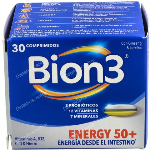 Bion3 Energy 50+ 30 Comprimidos – imagen 4