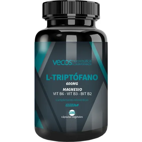 Vecos Nucoceutical L-Triptófano 600mg 100 Cápsulas – imagen 2