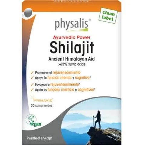 PHYSALIS Shilajit Vegan 30comp – imagen 2