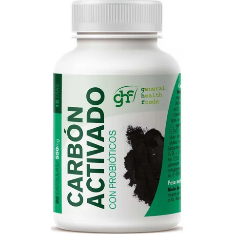 GHF Carbon Vegetal 90 Caps – imagen 3