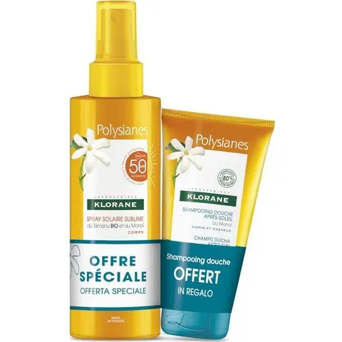 Klorane Spray Solar SPF50 + Champú Ducha 75 ml – imagen 2