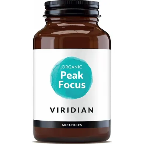 VIRIDIAN Peak Focus Bio 60 caps – imagen 3