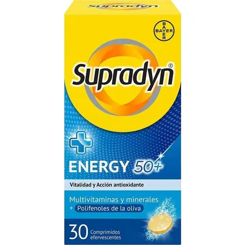 Supradyn Energy 50+ 30 Comprimidos Efervescentes – imagen 3