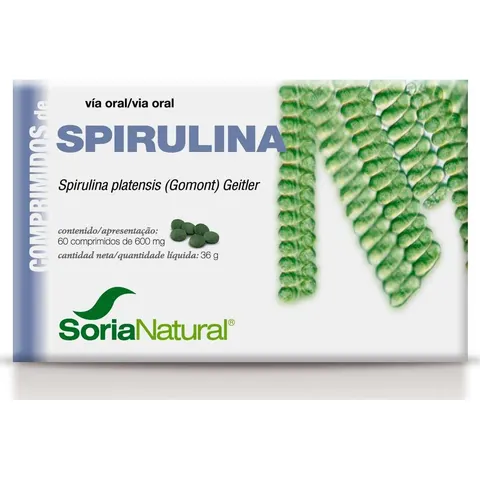 Soria Natural Spirulina 60 comp – imagen 2