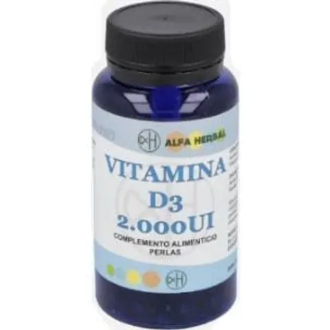 Alfa herbal vitamina d3 2000ui 100perlas – imagen 3