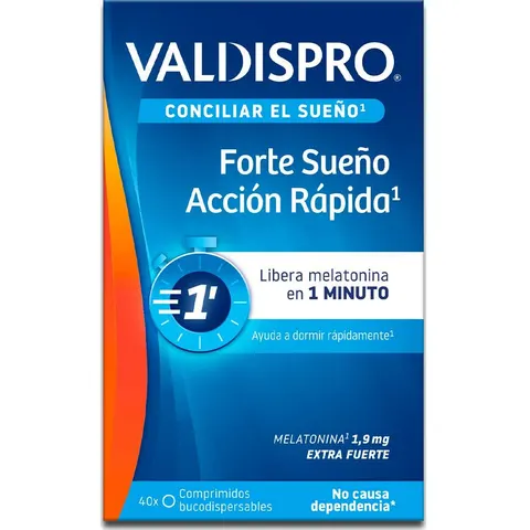 Valdispro Forte Sueño Acción Rápida 40comp – imagen 2
