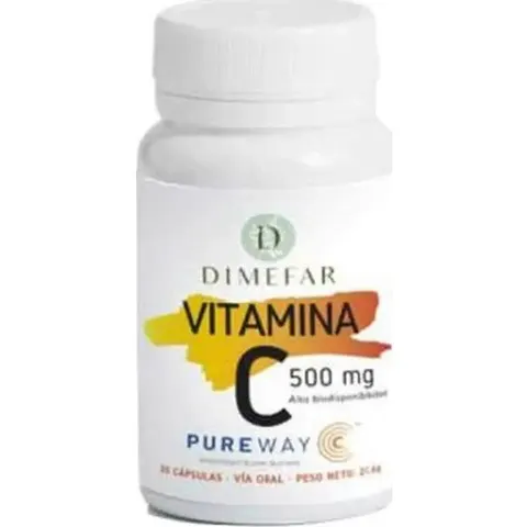 Dimefar Vitamina C 500 mg 30 Cápsulas – imagen 4