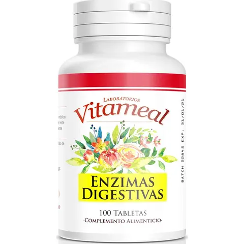 Vitameal Enzimas Digestivas 100 comp – imagen 4