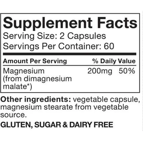 Nutramedix magnesium malate 120cap. – imagen 4