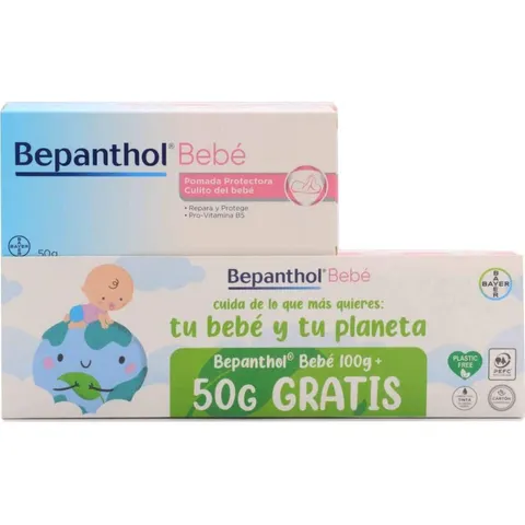 Bepanthol Pomada Protectora Bebé 100 + 50 g – imagen 2