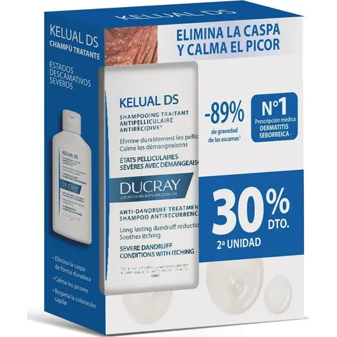 Ducray Kelual DS Champú Anticaspa 2x100 ml – imagen 2