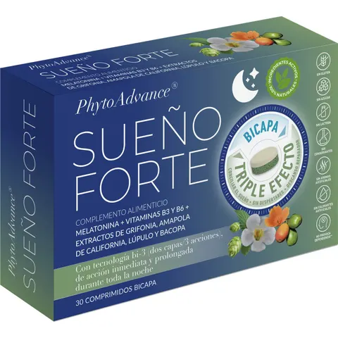 PhytoAdvance Sueño Forte 30 Comprimidos Bicapa – imagen 3