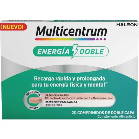 Multicentrum Energía Doble 20 Comprimidos – imagen 2