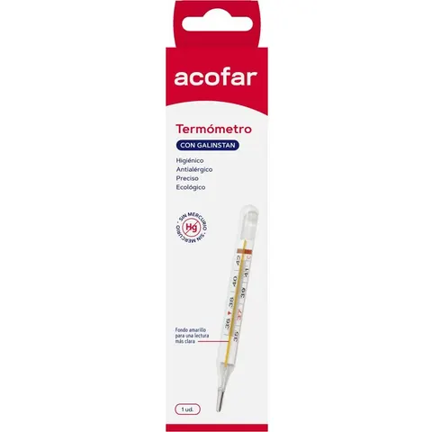 ACOFAR termómetro con galinstan 1ud – imagen 2