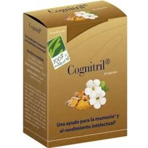 100% Natural Cognitril 60 Cápsulas – imagen 3