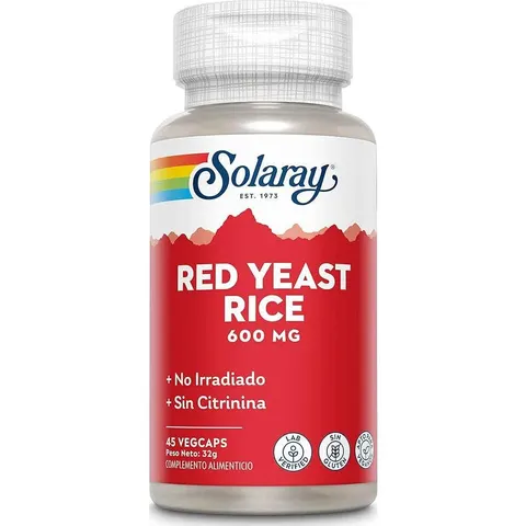 SOLARAY Red Yeast Rice 45caps – imagen 3