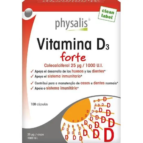Physalis Vitamina D3 Forte 100 Cápsulas – imagen 5