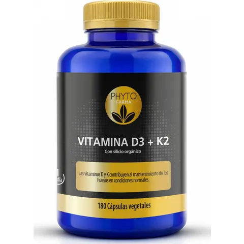 PHYTOFARMA Vitamina D3 + K2 180 caps – imagen 2