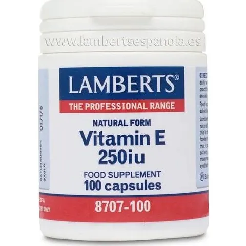 Lamberts Vitamina E 250ui 100cáps – imagen 5