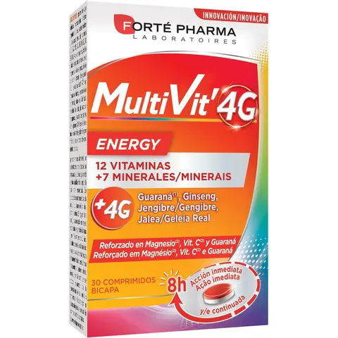 Forte Pharma Multivit'4G Energy 30 comp – imagen 2