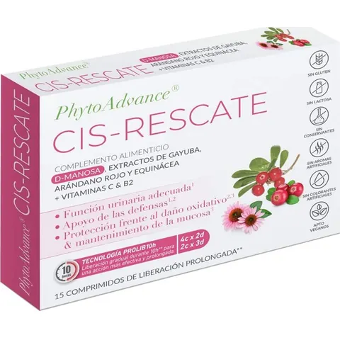 PhytoAdvance Cis-Rescate 15 comp – imagen 3