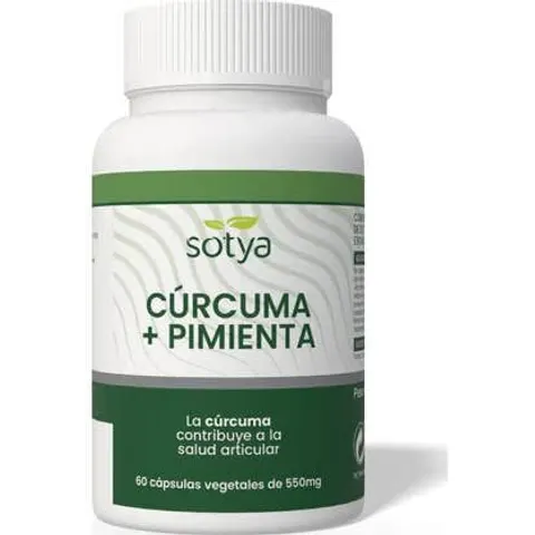 Sotya curcumin+pimienta 60cap. – imagen 2