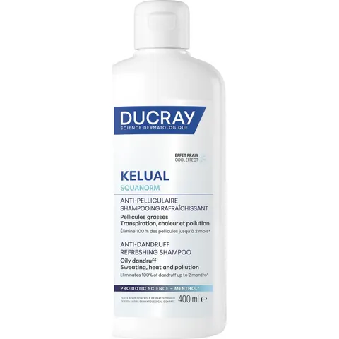 Ducray Kelual Squanorm champú refrescante anticaspa 400 ml – imagen 2