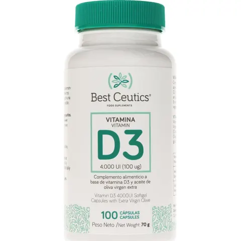 Best Ceutics Vitamina D3 4000 UI 100 Cápsulas – imagen 4