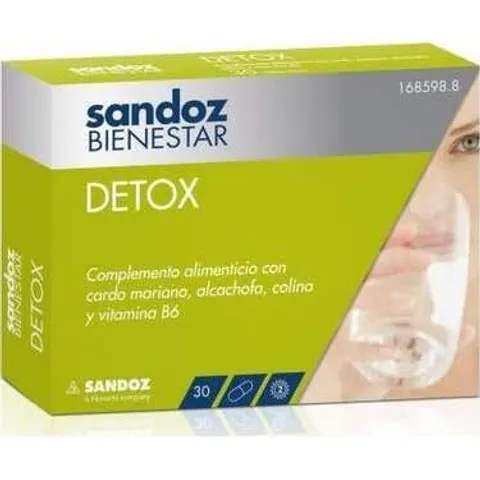 Sandoz Bienestar Detox 30 Cápsulas – imagen 2