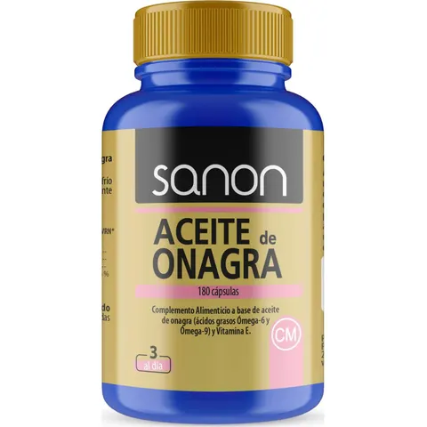 Sanon Aceite de Onagra 180 Cápsulas – imagen 2