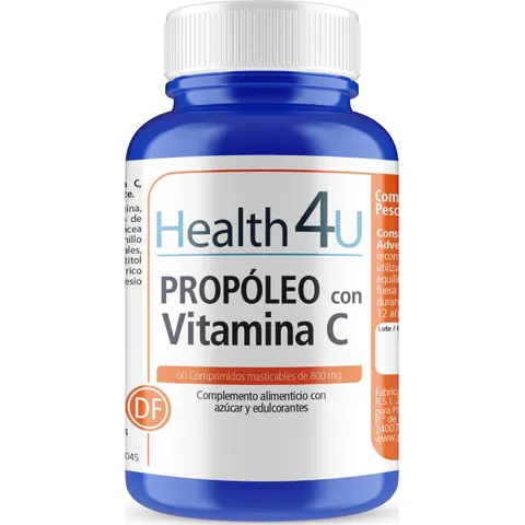 H4U Propóleo con Vitamina C 60 Comprimidos Masticables – imagen 2