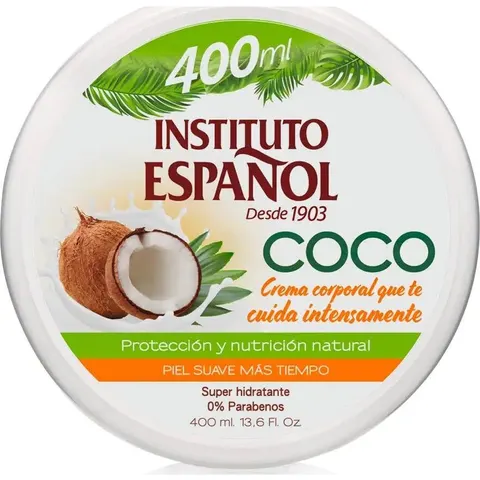Instituto Español Crema Corporal Coco 400ml – imagen 4