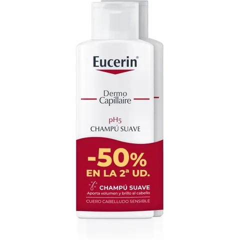 Eucerin pH5 Champú Suave 2x250 ml – imagen 2