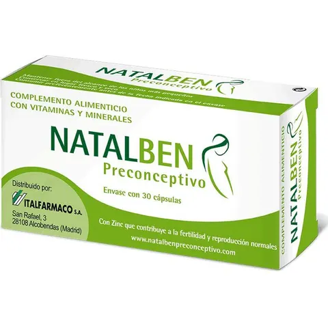 Natalben Preconceptivo 30 cápsulas – imagen 2