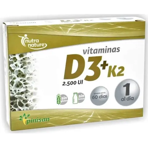 Pinisan D3+K2 Nutranature 60 Caps – imagen 5