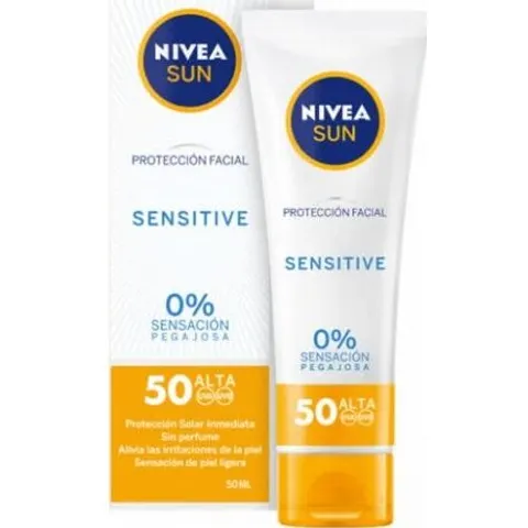 NIVEA Sun Facial spf50 Sensitive 50ml – imagen 3