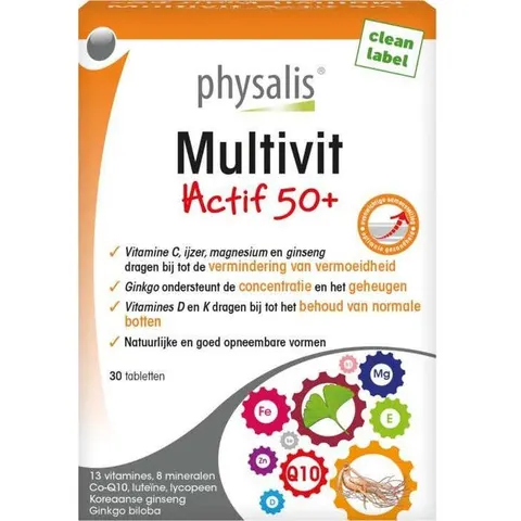 Physalis Multivit Actif 50+ 30 Tabs – imagen 2