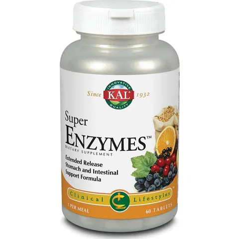Solaray super enzymes 60com. kal – imagen 2