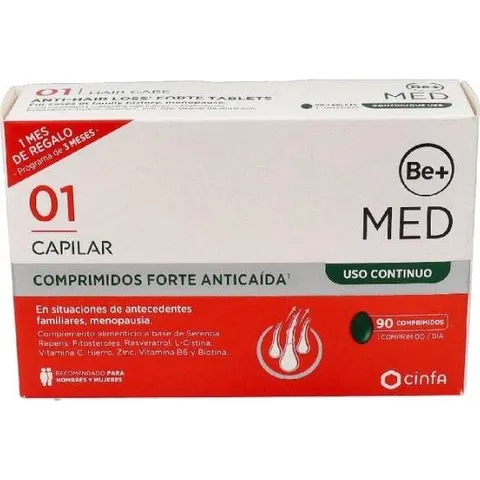 Be+ Med Anticaída Uso Continuo 90 Comprimidos – imagen 2