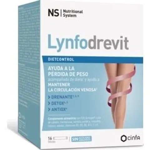 Ns Nutritional System Dietcontrol Lynfodrevit 16 Sticks – imagen 2