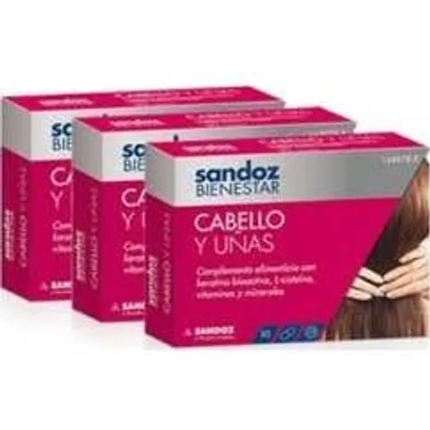 SANDOZ BIENESTAR cabello y uñas 30cáps – imagen 2