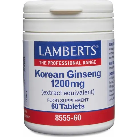 Lamberts Korean Ginseng 1200mg 60comp – imagen 3