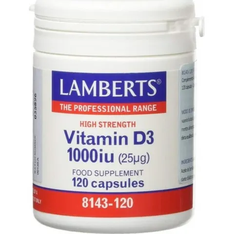 Lamberts Vit D3 1000 Iu 120 caps – imagen 4