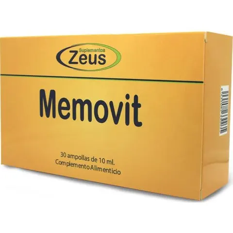 Suplementos Zeus Memovit 30 ampollas – imagen 3