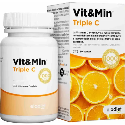ELADIET Vit&Min Triple C 40 comp – imagen 4
