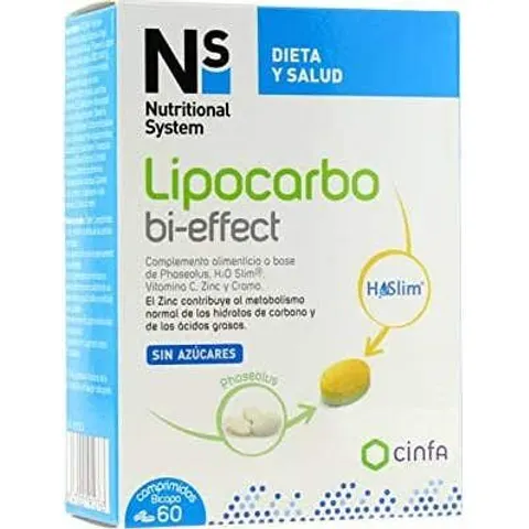 NS Nutritional System NS Lipocarbo Bi-Effect 60comp – imagen 2