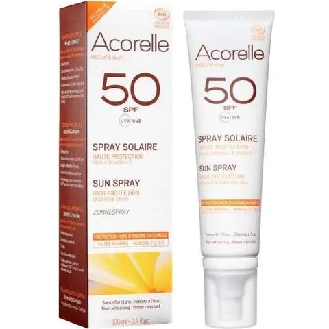 Acorelle Spray Solar SPF50 BIO 100ml – imagen 4