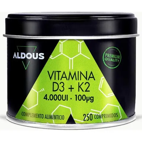 Aldous Bio Vitamina D3+K2 250 Comprimidos – imagen 2